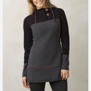 Prana cate tunic pull over sweatshirt hoodie